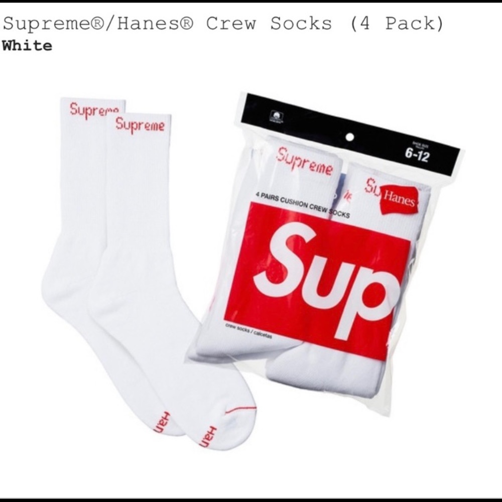 7 pairs of Supreme socks. Used, clean.